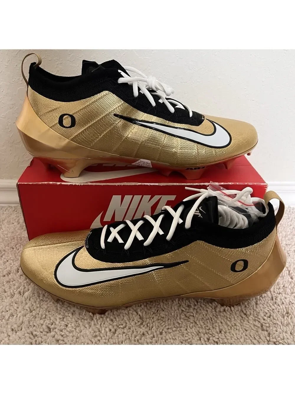 Nike Zoom Air Vapor Elite Oregon Ducks PE Football Cleats Size 14 IB4034-700 New